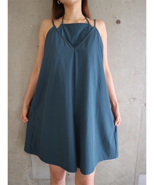 サロペット オーバーオール Waterlike Layered Rompers レディース