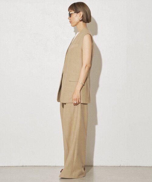 Whim Gazette 【GEMINI】 テーパードパンツ 38 ベージュ Whim Gazette（ウィム ガゼット） パンツ 「GEMINI」パンツ レディース