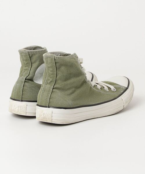 「CONVERSE」 ハイカットスニーカー 24.5cm グリーン レディース