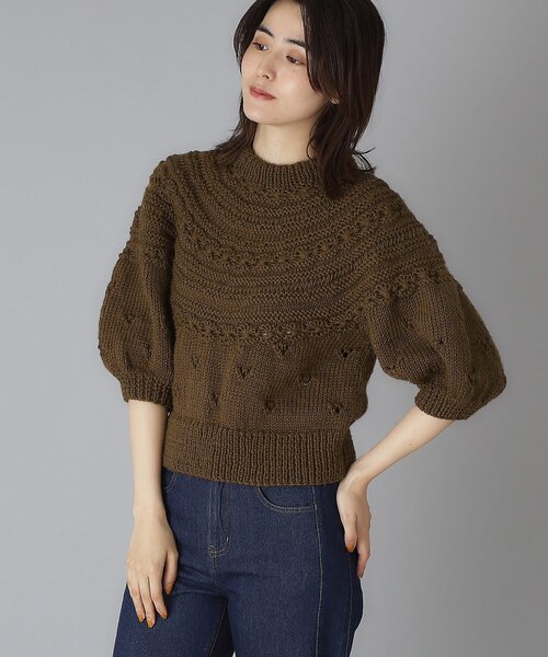 Pheeta（フィータ） ニット セーター Clara ハーフスリーブニット