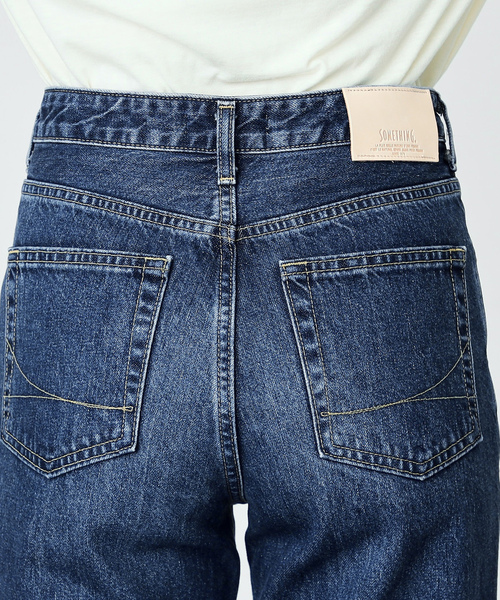 「SOMETHING」 デニムパンツ MEDIUM インディゴブルー レディース
