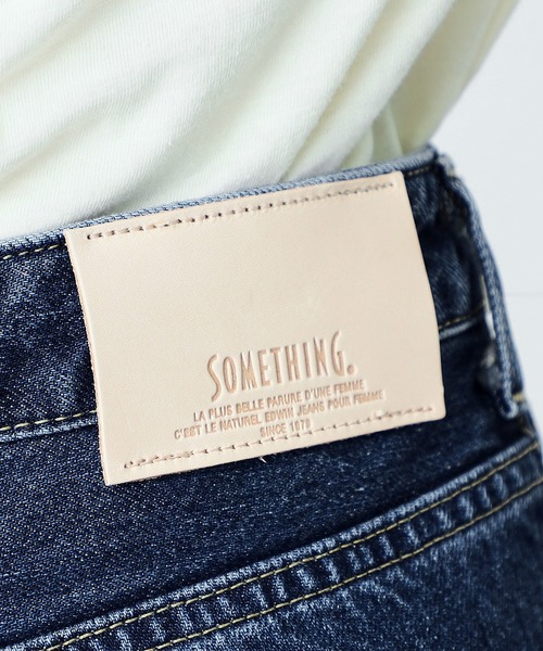 「SOMETHING」 デニムパンツ MEDIUM インディゴブルー レディース