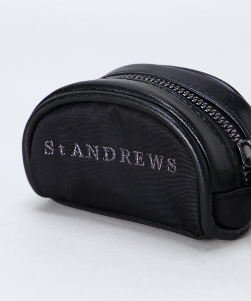 【即発送】セントアンドリュース ゴルフボールポーチ　ゴルフボールケース St ANDREWS ゴルフ 「St ANDREWS」ボールケース レディース