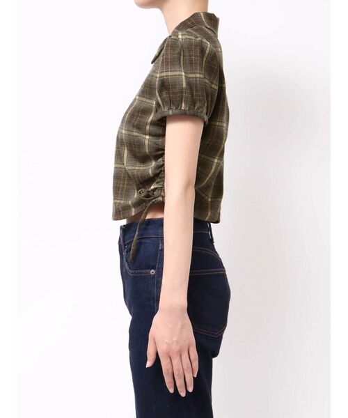EMODA（エモダ） tシャツ ストリングリボンジップシャツトップ 