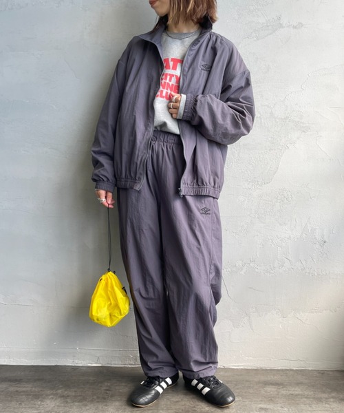 umbro（アンブロ） ワイドパンツ パンツ 別注 ナイロントラックパンツ