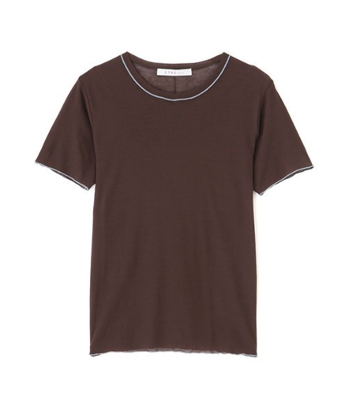 ETRE TOKYO（エトレトウキョウ） tシャツ 半袖 カラーメローシアーTee