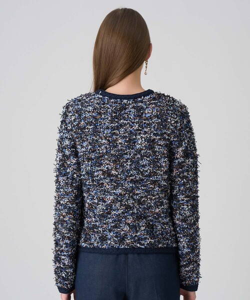 ANAYI（アナイ） カーディガン メランジュツイード カーディガン