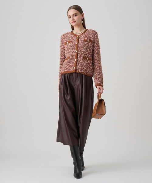 【2025年新品】ANAYIメランジュツイード カーディガン 38サイズ タグ付 ANAYI カーディガン メランジュツイード レディース : ZOZOTOWN Yahoo