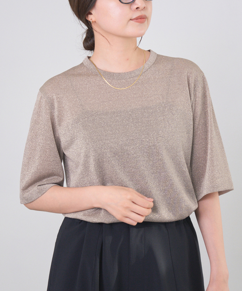 イエナ　ラメ　Tシャツ IENA（イエナ） tシャツ 「追加」ラメ Tシャツ レディース : ZOZOTOWN