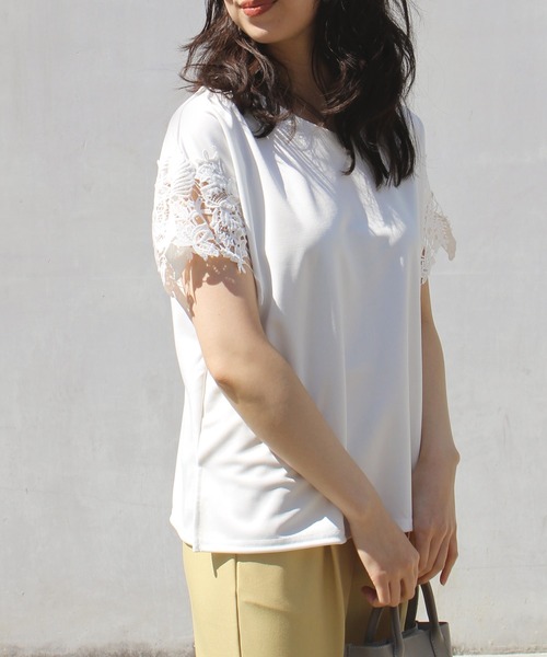 「LAVEANGE」 半袖Tシャツ LL ブラック レディース_画像3