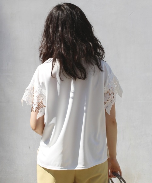 「LAVEANGE」 半袖Tシャツ LL ブラック レディース_画像9