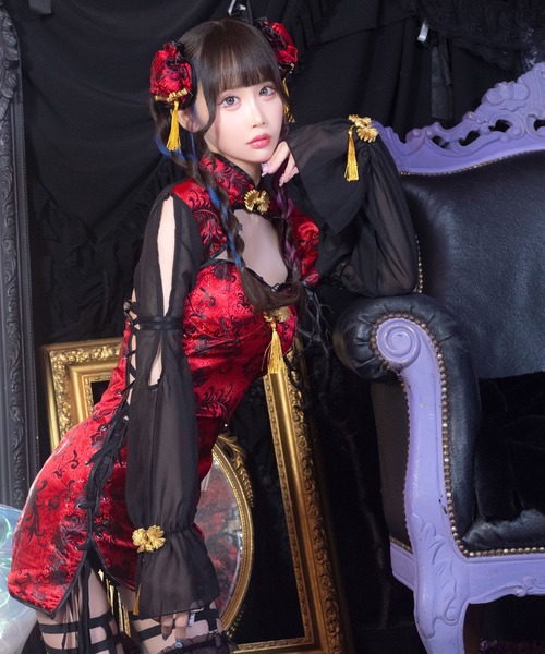 チャイナ コスプレ Tika（ティカ） コスプレ コスプレ チャイナ セクシー 袖あり 2Way