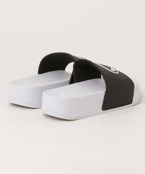 「ROXY」 フラットサンダル LARGE ホワイト レディース_画像2