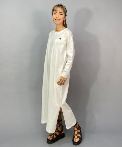 THE NORTH FACE（ザ ノースフェイス） 長袖ワンピース M ホワイト