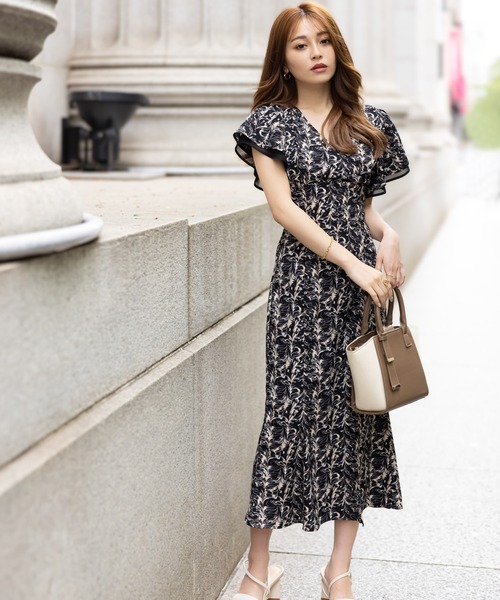 LIP SERVICE（リップサービス） 半袖ワンピース S ブラック レディース