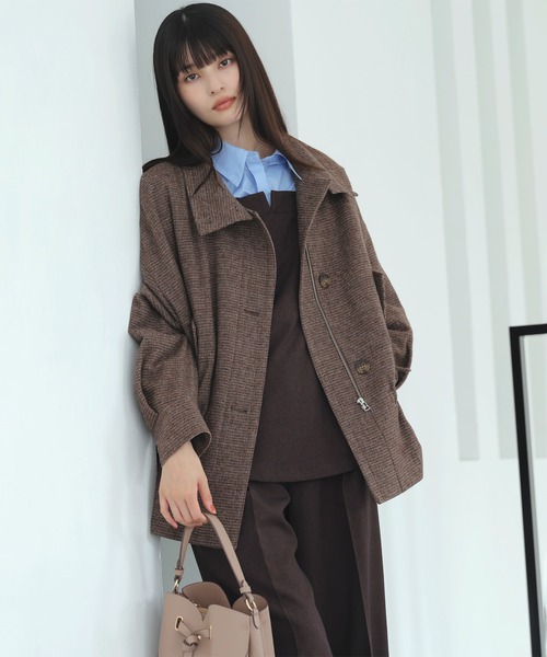 VIS（ビス） ブルゾン アウター ドロストペプラムブルゾン レディース