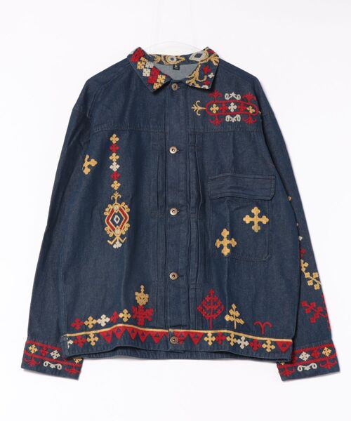 チャイハネ（CAYHANE） シャツ 「チャイハネ」カチ刺繍MEN'Sデニム