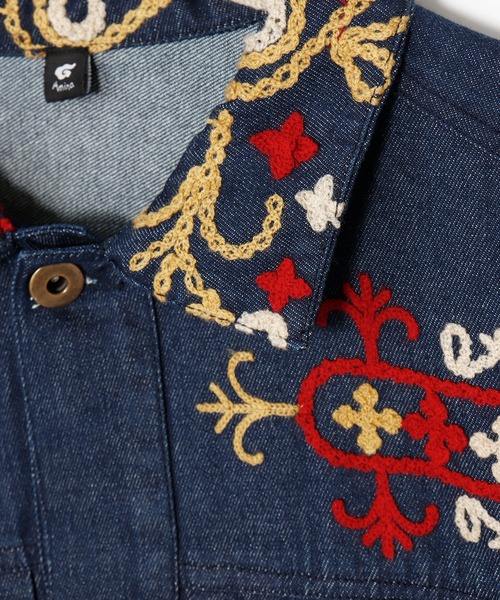 チャイハネ（CAYHANE） シャツ 「チャイハネ」カチ刺繍MEN'Sデニム