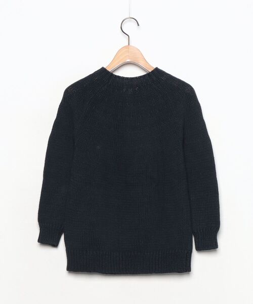 「DEMYLEE」 7分袖ニット S ネイビー レディース_画像2