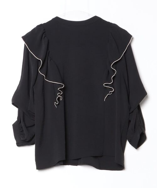 「moment+」 長袖ブラウス M ブラック レディース_画像2