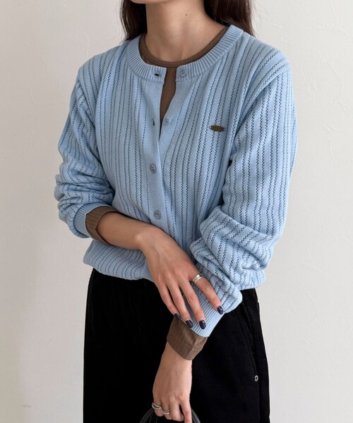 フレディエミュ（fredy emue）/【GEVACO/ゲバコ】カットソーインナー付きカーディガン fredy emue（フレディエミュ） カーディガン 「GEVACO/ゲバコ