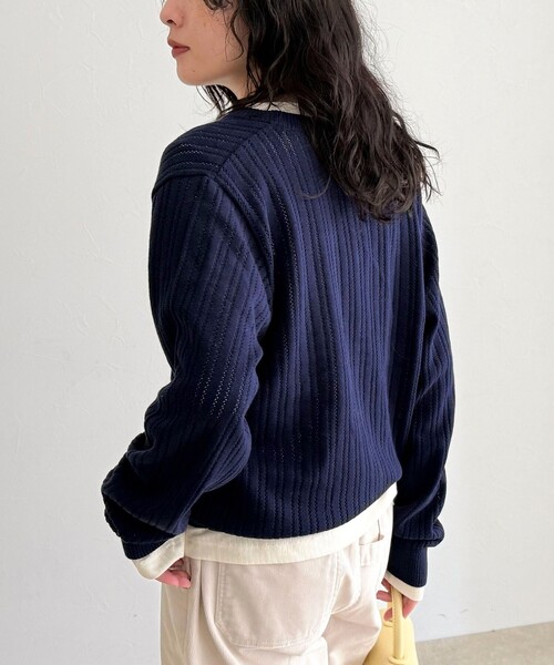 フレディエミュ（fredy emue）/【GEVACO/ゲバコ】カットソーインナー付きカーディガン fredy emue（フレディエミュ） カーディガン 「GEVACO/ゲバコ