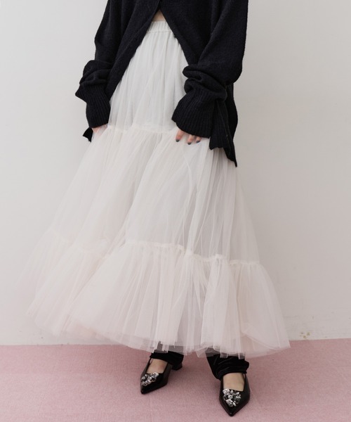 【新品】ラベルエチュード　チュールスカート LA BELLE ETUDE（ラベルエチュード） スカート NEW Giselle