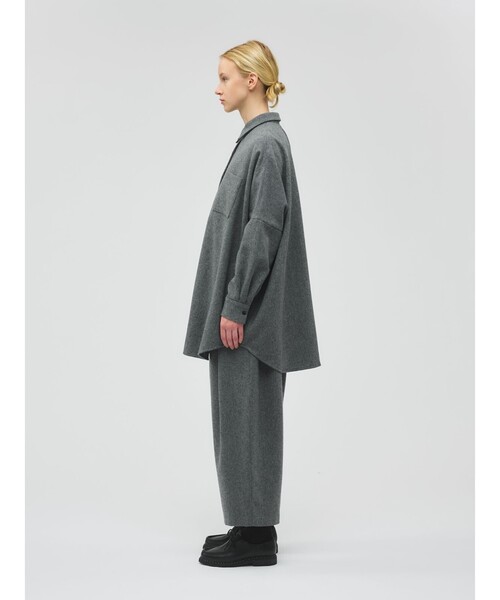 mizuiroind（ミズイロインド） ブラウス シャツ ポケット付きワイド