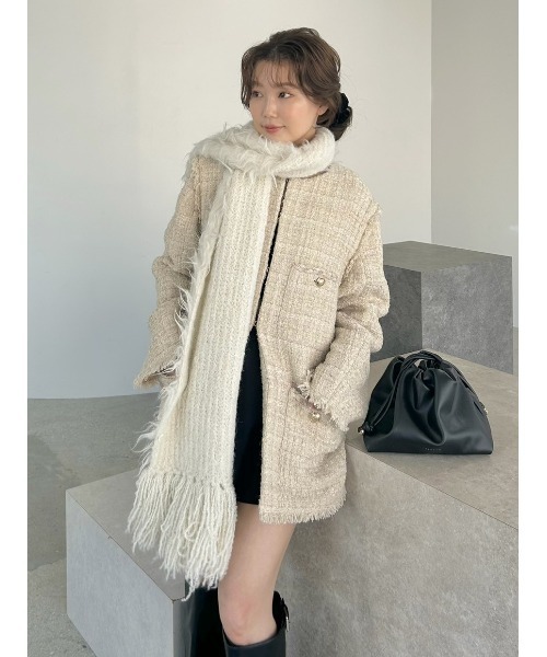 FRAY I.D（フレイ・アイディー） ストール マフラー ブラッシュ