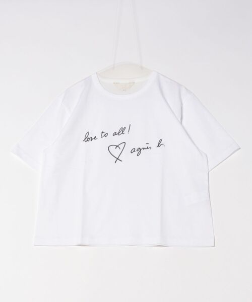 「To b. by agnes b.」 半袖Tシャツ 40 ホワイト レディース_画像2