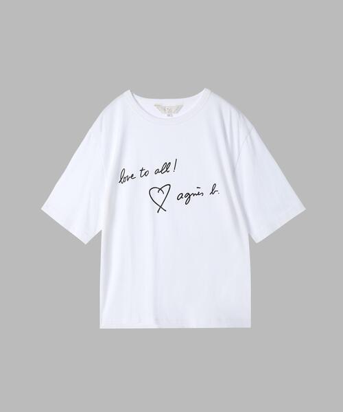 「To b. by agnes b.」 半袖Tシャツ 40 ホワイト レディース_画像7