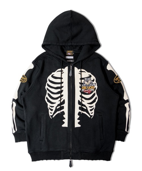 GALFY（ガルフィー） パーカー JACKROSE×VANSON×GALFY-骨犬 Zip Hoodie