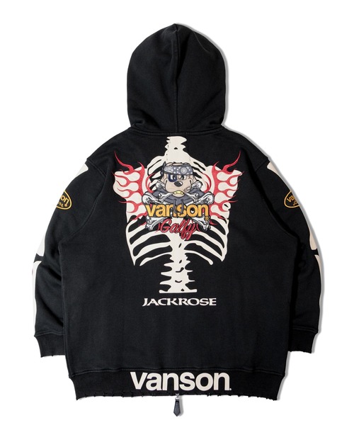 GALFY（ガルフィー） パーカー JACKROSE×VANSON×GALFY-骨犬 Zip Hoodie