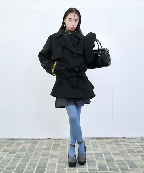 HARE（ハレ） トレンチコート コート ウーリーテックトレンチミドル