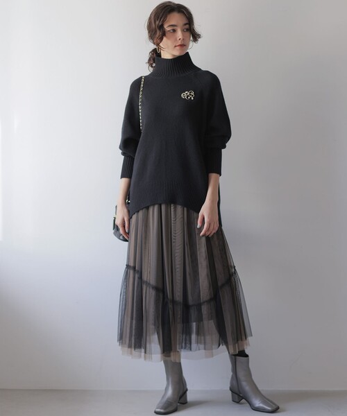 組曲（KUMIKYOKU） スカート リバーシブルチュール スカート