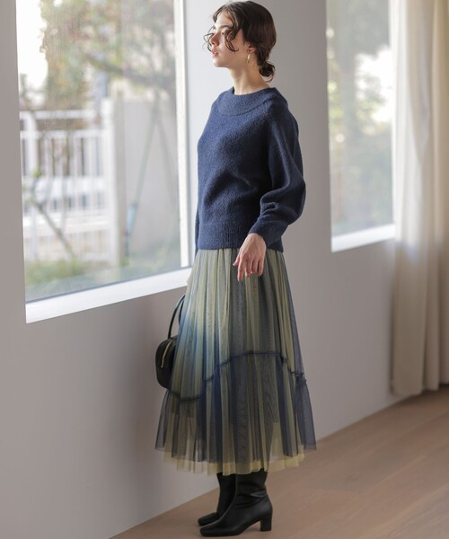 組曲（KUMIKYOKU） スカート リバーシブルチュール スカート