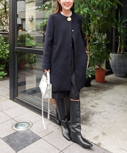 NOLLEY'S（ノーリーズ） パンツ ウォッシャブルフラノ風ハーフパンツ