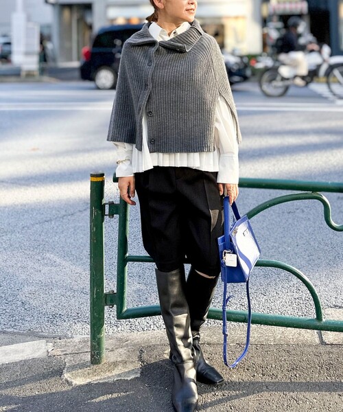 NOLLEY'S（ノーリーズ） パンツ ウォッシャブルフラノ風ハーフパンツ