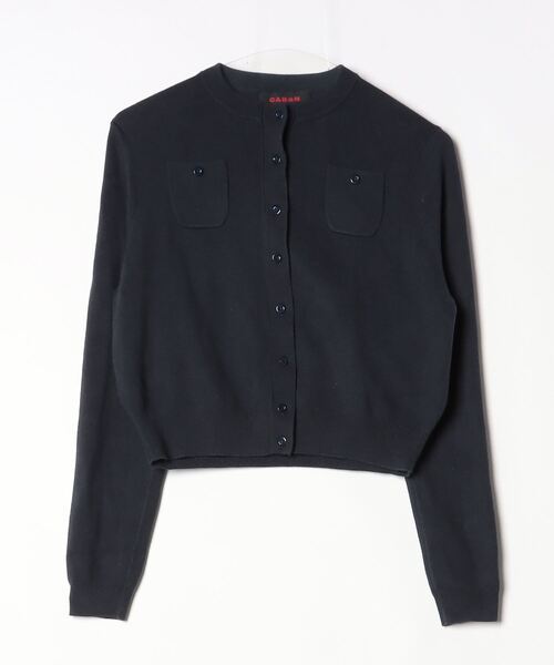 CABaN（キャバン） ニットカーディガン X-SMALL ネイビー レディース