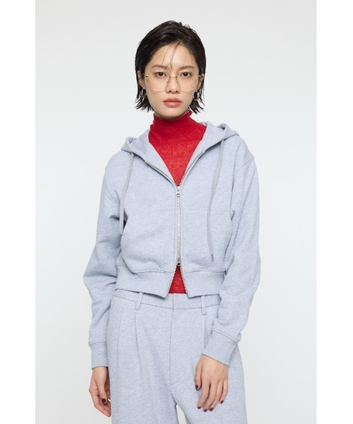 トレーナー スウェット PU ZIP UP SWEAT フ―ディー レディース_2