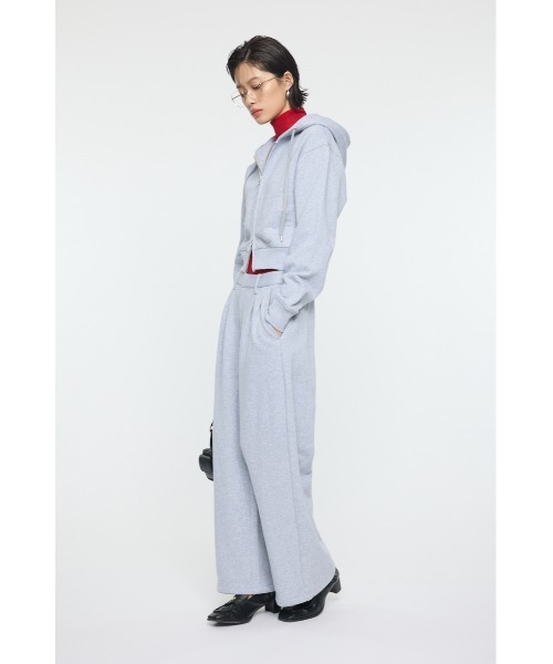 トレーナー スウェット PU ZIP UP SWEAT フ―ディー レディース_7