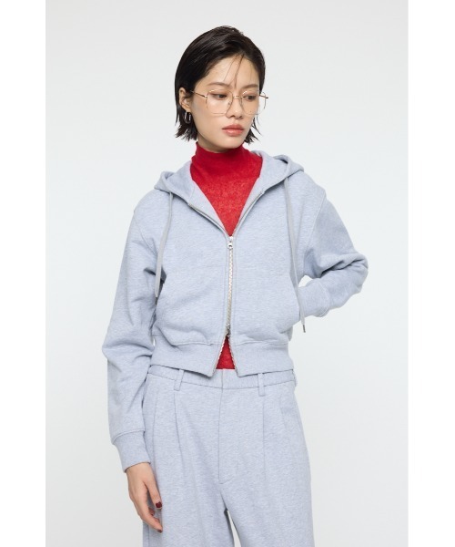 トレーナー スウェット PU ZIP UP SWEAT フ―ディー レディース_8