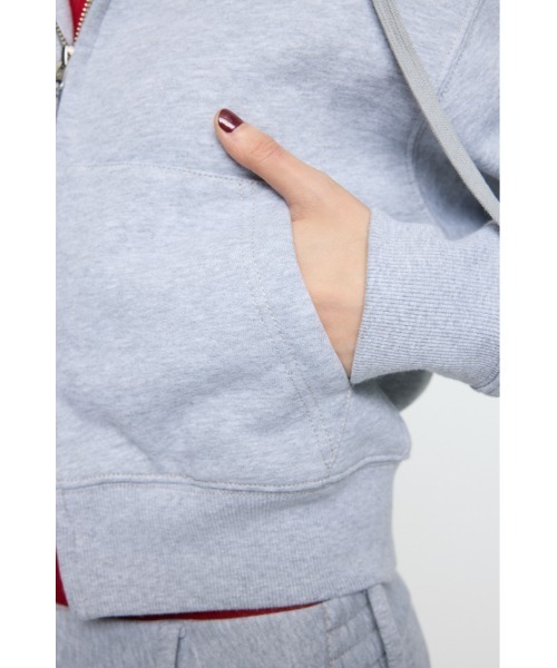 トレーナー スウェット PU ZIP UP SWEAT フ―ディー レディース_14