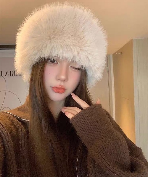 LADY LIKE（レディライク） 帽子 ハット 「秋冬新作」ふわふわファー
