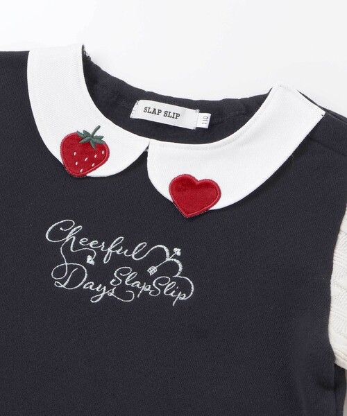 SLAP SLIP（スラップスリップ） トレーナー 「裏起毛」ハートチェリー