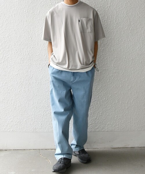 「SHIPS any」 半袖Tシャツ MEDIUM ダークグレー メンズ_画像2