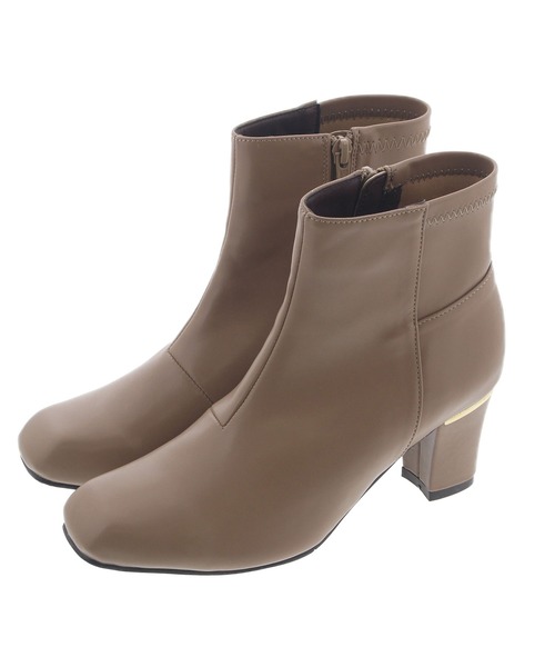 「JELLY BEANS」 ショートブーツ M グレイッシュベージュ レディース_画像8