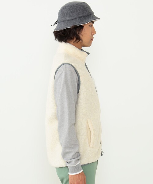 「BEAMS GOLF」 ベスト MEDIUM ネイビー メンズ_画像7