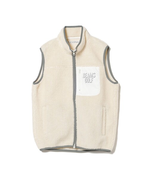 「BEAMS GOLF」 ベスト MEDIUM ネイビー メンズ_画像9