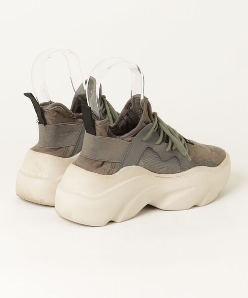 「MOHI」 ローカットスニーカー 37 グリーン レディース_画像2